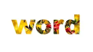 Image in a text  in Photoshop | Text Effect