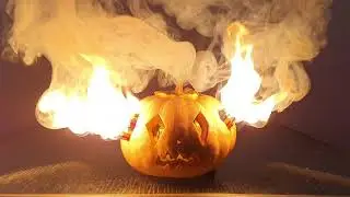 Experiment! Halloween vs Pumpkin on fire 💥 (Crushing crunchy & soft things by car)
