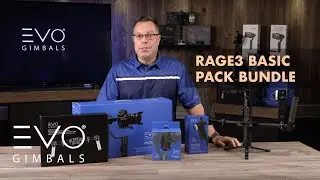 EVO RAGE3 Basic Pack Bundle | EVO Gimbals Camera Stabilizers for DSLR and Mirrorless Cameras