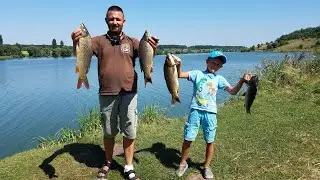 Рыбалка на Диком Водоёме! Ловля Карпа на КРУЖКИ! Готовим Чахохбили из курицы в казане! Часть 1! №36