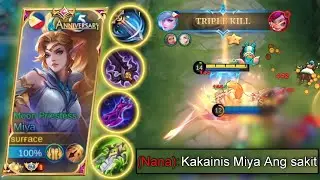 MIYA GAMEPLAY | MIYA BUILD AND EMBLEM | MIYA BEST BUILD - MOBILE LEGENDS