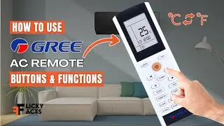 How to Use: GREE AC Remote Buttons & Functions | Heat Pump Remote Guide | Model No. YAC1FB1