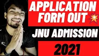 Jnu Application Form Finally Out 😍 For Jnu Admission 2021 By 