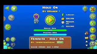 HOLD ON  за 1 утро 109 попыток GG!