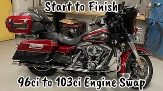 How to Swap a Harley Davidson V-Twin. (96ci to 103ci)
