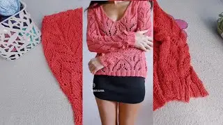 🔥 ДЖЕМПЕР АЖУРНЫЙ ИЗ NAKO Calico Simli.  Хочу ещё связать что нибудь из этой пряжи