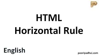 HTML Horizontal Rule | hr tag