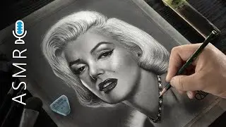 Marilyn Monroe Portrait Drawing | Satisfying Process