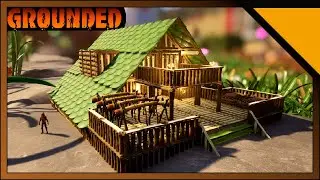 Grounded:  Wooden Lodge - A Frame House (Build Video)