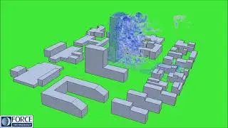 Wind flow simulation around high-rise building with Large Eddy Simulation (LES)