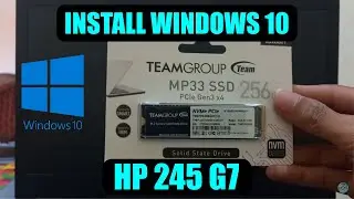 INSTALL WINDOWS 10 22H2 DI LAPTOP HP 245 G7 | WINDOWS TUTORIAL