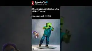 First Look at a Zombie in the live-action MINECRAFT movie 