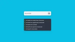 Validation Password JS