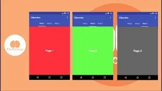 ViewPager and TabLayout Android Make Slide Page Tabs Custom Adapter Fragment