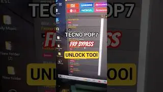 TECNO POP7 ( BF6 ) Frp Bypass Unlock Tool 