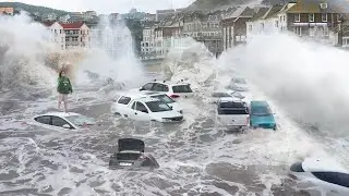 UK is Flooded Again! Storm Babet hit Cork County, Ireland. Storm Surge and Flooding