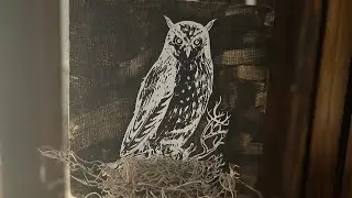 Rustic Owl Candle Sign #diy #viralvideo