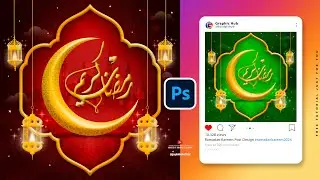 Ramadan Kareem Post Design - Adobe Photoshop CC Tutorial - Graphic Hub