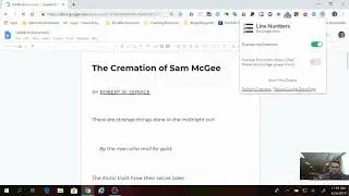 Google Docs: Line Numbers for Google Docs