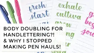 Let's chat while we practice calligraphy! Letter Together Friday
