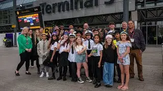 Beavers School Choir at Heathrow Terminal 3