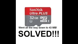 How To Reclaim A Reduced Capacity SD Micro SD Card Flash Drive Quick And Easy!
