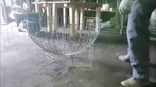 Собираем вазон из габионов