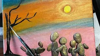 🌸❤️ROACK ART PAINTING #shortvideo #painting  #artist  #art