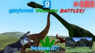 Gmod Dinosaur Battles Season 2: Brachiosaurus vs Paralititan!