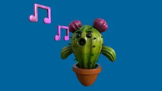 how to model cartoon cactus in 3d maya for beginners