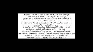 Azure Storage Blobs Folder Structure