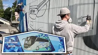 Bus Graffiti for a local travel company | Klangfarbe