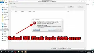 solusi mi Flashtool error