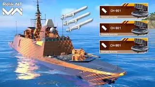 FS Aquitaine - CH-901 Chinese laser-guided launcher with Gabriel V - Modern Warships Gameplay