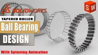 Tapered Roller Ball Bearing Design in SolidWorks | Solidworks Tutorial | 3d Modeling Tutorial