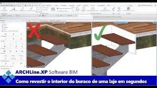 Software BIM ARCHLine.XP: Como Fazer o Revestimento Interior dos Buracos de uma laje no ARCHLine.XP