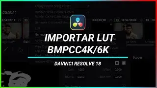 Davinci Resolve 18: Como Importar um LUT para a BMPCC4K/6K