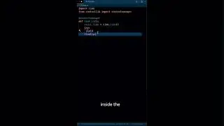 Custom Context manager in python | #python