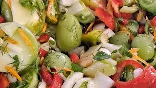Салат из зелёных помидор