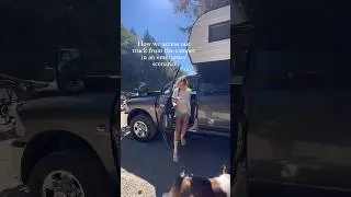 ACCESSING THE TRUCK FROM OUR CAMPER IN AN EMERGENCY 