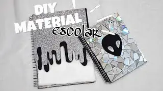 DIY MATERIAL ESCOLAR VOLTA ÀS AULAS | Customizando cadernos velhos gastando pouco - Camila Carregal