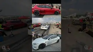 TESLA PLAID vs CUPRA AWD #arrancones #racing #turbo #tesla