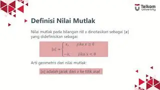 Kalkulus | Sistem Bilangan Riil (Part 7) - Definisi Nilai Mutlak