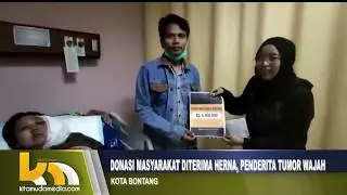 DONASI MASYARAKAT BONTANG DITERIMA HERNA, PENDERITA TUMOR WAJAH