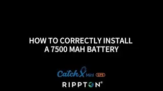 How to correctly install a 7500 mAh battery | Catch X mini GPS Bait Boat
