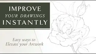 Drawing tips to INSTANTLY Improve Your Flower Drawings