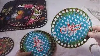Показываю какие красивые донышки для корзинок я купила.