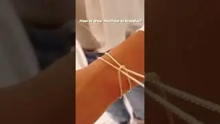 How to wear necklace as bracelet? #viral #viralvideo #viralshorts #shorts