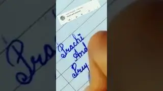 Prachi and priyanshi in cursive writing #sanahandwriting #shorts #cursivewriting #viralshort#name