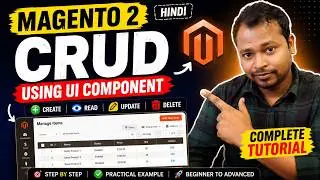 How To Create CRUD Operations With Admin Grid Using Ui Component In Magento 2 In Hindi ?